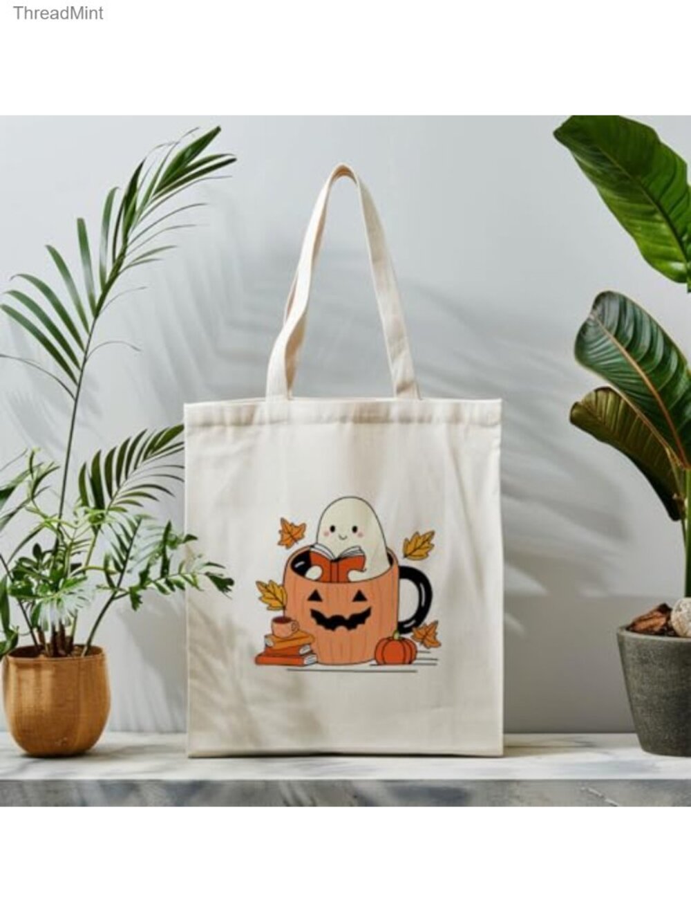 Canvas Tote Bag for Women Work Travel Gym Shopping Laptop - Picture 5 of 6